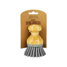 48 Bulk Bh PP-Bamboo Dish Brush3.9x2.7x2.7in
