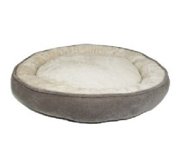 6 Bulk Bp Pet Bed Md Fleece Gray 24in