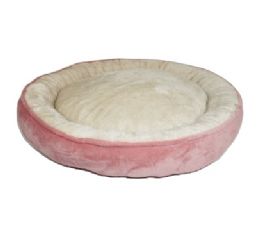 6 Bulk Bp Pet Bed Md Fleece Mauve 24in
