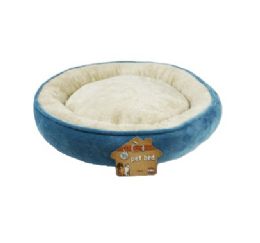 6 Bulk Bp Pet Bed Sm Fleece Blue 19.5in