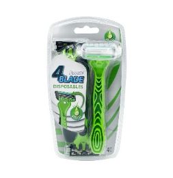 24 Bulk Pacific Blade Disposable 4ct Razor Men