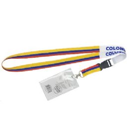 480 Bulk Bh Lanyard Badge Hldr Colombia 22in