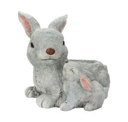 2 Bulk Bh Rabbit Pot W Bunny 12x10x12 in