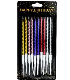 360 Bulk Birthday Candle 10pc Asst Colors