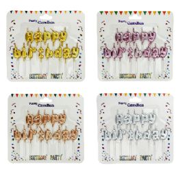 240 Bulk Happy Birthday Candle Asst Colors