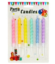 360 Bulk Birthday Candle 6pc Asst Colors