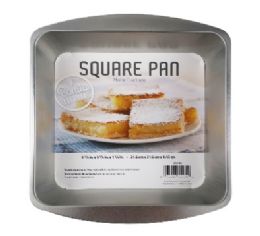 48 Bulk Bh Metal Square Pan 8 5-8x8 5-8x1in