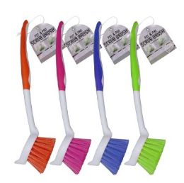 24 Bulk Bh Pots & Pan Scrub Brush 4 Colors