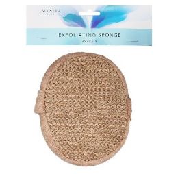 48 Bulk Bh Exfoliating Sponge Tan 6x4x2in