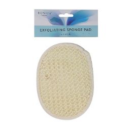 48 Bulk Bh Exfoliating Sponge Pad White 6.5x5in