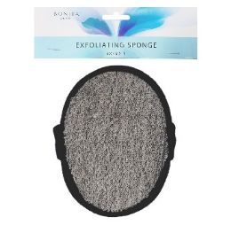48 Bulk Bh Exfoliating Sponge Black 6x4x2in