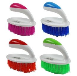 24 Bulk Bh Scrub Brush Short Handle 4 Colors