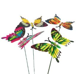 24 Bulk Bh Garden Butterfly Decor Asst 26in