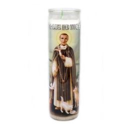 12 Bulk Candle San Martin De Porres 8oz