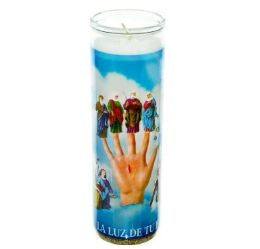 12 Bulk Candle Mano Poderosa 8 inches