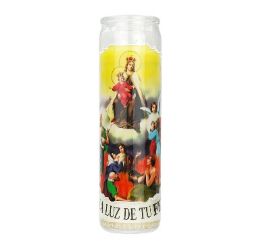 12 Bulk Candle Ntra Sra Del Carmen 8oz