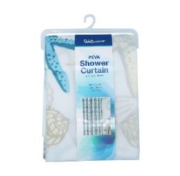 24 Bulk Bh S-Curtain W-Hooks 71in Shells Peva