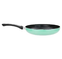 12 Bulk Bh Alum Nonstick Fry Pan Green 11.75i