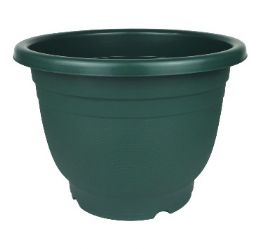 24 Bulk Bh Plastic Garden Planter Green 14x10.8