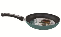 12 Bulk Bh Alum Nonstick Fry Pan Teal 10.25in