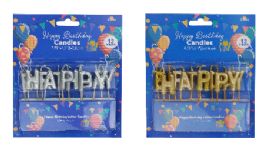 24 Bulk Gold & Silver Birthday Candles