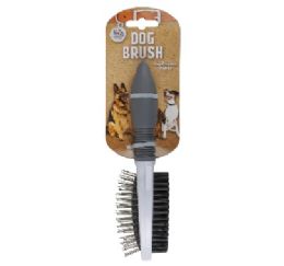 48 Bulk Bp Combo Double Sided Dog Brush 9x2.5 in