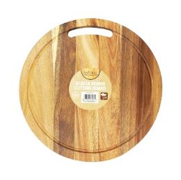 12 Bulk Acacia Round Cutting Board 13.5x.5 Inches