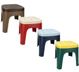 24 Bulk Bh Stool Asst Colors 11.4x11.4x12.2 in
