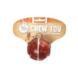 144 Bulk Bp Plastic Chew Toy Ball 2.5in Red