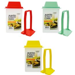 12 Bulk He Pickle Storage Cont W Strainer 40.6oz