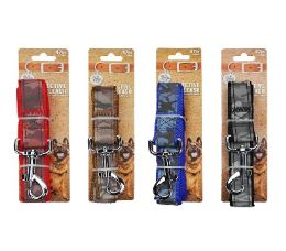 96 Bulk Bp Dog Leash Lg 1x48in 4 Asst Reflect