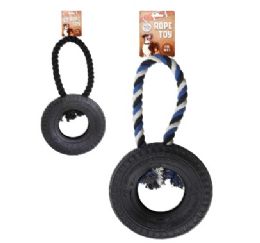 24 Bulk Bp Tirebiter Rope Toy Asst Colors