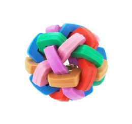48 Bulk Bp Multipet Nobbly Wobbly Ball 2.95in