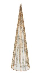 12 Bulk Bh Christmas Gold Wire Tree W Light 19.6