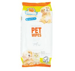 12 Bulk Pet Wipes Unscented 60ct