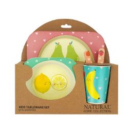 12 Bulk Nhc Kids Tableware Set 5pc H-Fruits Eco