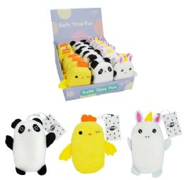 24 Bulk Luxury Essentials Kids Bath Ponge Asst