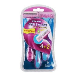 24 Bulk Pacific Triple Blade 6ct For Women