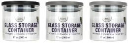 24 Bulk Bh Glass Storage With Lid 500ml Round