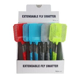 96 Bulk Bh Extendable Fly Swatter Pdq 10-28in