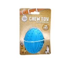 48 Bulk Bp Plastic Chew Toy F-Ball 3.5x2.5in bl