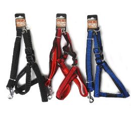 48 Bulk Bp Dog Harness & Leash Set Sm 3 Asst