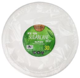 10 Bulk Nhc Sugar Cane Plate 10in 60ct