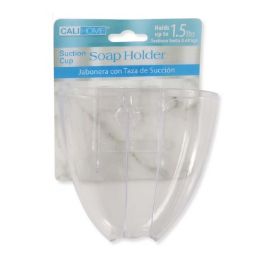 24 Bulk Ch Soap HoldeR-Suct Cup Clear 3.5x3.5x1.