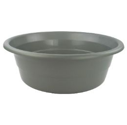 36 Bulk Plastic Basin Gray 20.75x6in