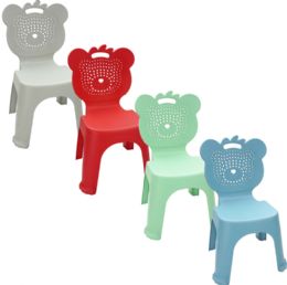 12 Bulk Bh Kids Chair Asst Colors 12.9x10.6x23