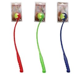 48 Bulk Bp Pet Toy Tennis Ball Launcher 25.6in