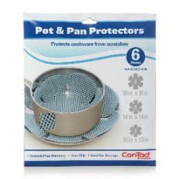 12 Bulk CoN-Tact Pot & Pan Protectors Lagoon 6pc