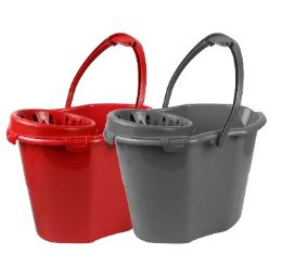 24 Bulk Bh Plastic Mop Bucket 20 Lt Asst. Color