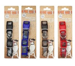 96 Bulk Bp Dog Collar Sm 4 Asst Reflective